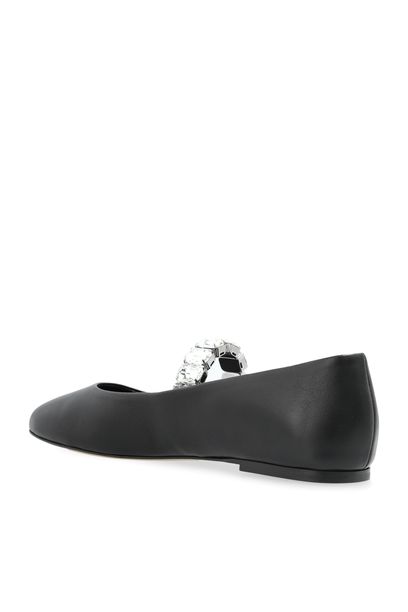 Black Leather ballet flats Casadei - Vitkac AS